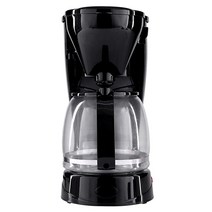 커피머신 드롱기커피머신 캡슐커피머신 가정 및 사무실용 1500ml 드립 커피 메이커, 검은색, 유럽 ​​연합, 10-15 컵