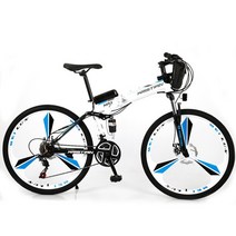 가벼운자전거 중학생 입문용자전거 전기 접이식 Iithium 배터리 알루미늄 강력한 Aldult MTB Ebike, 09 9, 03 36V12AH