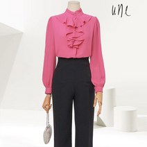 윈 UNE페미닌플라운스쉬폰블라우스