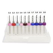 10개 11mm-20mm 수입 초경 PCB 드릴 회로 기판 미니 CNC 세트 조각 비트, 10 개 1.9mm