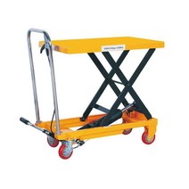유압식 운반 대차 플랫 파렛트 작업 리프트 하역 물류, 150kg 리터 0.72m테이블 700X450