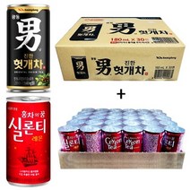 광동 힘찬하루 헛개차 180ml(30캔) + 실론티 175ml(30캔), 60캔