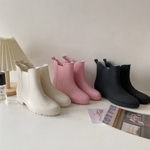 여성레인부츠 장마철 코디 방수 가벼운 레인슈즈 미들사이즈 여성장화