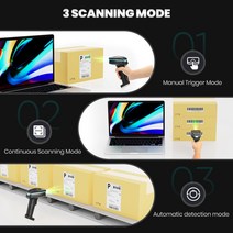Eyoyo-2D 3 인 1 휴대용 무선 자동 바코드 스캐너 2500mAh 배터리 CMOS 이미지, 01 2D Scanner