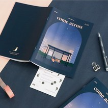 감성 라인 노트 26매 7.5mm 줄간격, peaceful