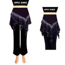국산 애플 Dance 도트 보석 랩바지 댄스복 에어로빅복 라인댄스복 바지