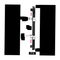 게스트하우스 모텔 샤워기홀더 고시원 샤워거치대 샤워꼭지 샤워바 샤워헤드걸이 샤워기거치대 샤워기걸이, 블랙