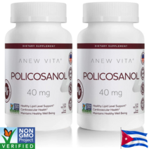 쿠바산 사탕수수 프리미엄 폴리코사놀 40mg 120캡슐 2병 (8개월) 왁스알코올 추출 최고함량 정품 직구, 120캡슐 (40mg)