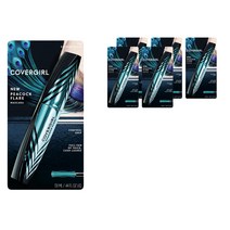 커버걸 피콕 플레어 마스카라 10ml, Extreme Black, 6개