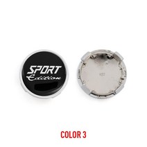 (에서 선박 us) 20 개/몫 62MM 스포츠 에디션 휠 센터 캡 허브 캡 세련된 하드 착용 교체 먼지 커버 자동차, 03 COLOR 3