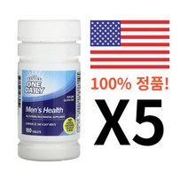 21센츄리(미국) 원 데일리 남성 건강 종합비타민 미네랄100정, 100정, 5개