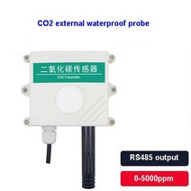 이산화탄소측정기 실내공기질관리법 고품질 20005000ppm1365 RS485 420mA 이산화탄소 미터 CO2 센서 송신기 420ma 변환기, external 5000ppm+external 5000
