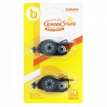바르네 노크식 풀테이프 리필 BGT-2088R 8.4mmx8M 풀 칼 순간접착제 가위 오피스 사무 목공품 접착제 본드, 본상품