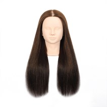 비너스 혼합모 커트연습용 통가발, 90인모 20인치