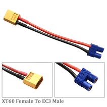 rc 배터리 연결잭 연걸선 XT60 EC5 EC3 TPlug JST SM Tamiya AS, 1 건, Xt60 - Ec3 7