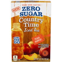 컨츄리타임 피치 아이스티 가루 파우더 드링크 믹스 6개입 (4팩)