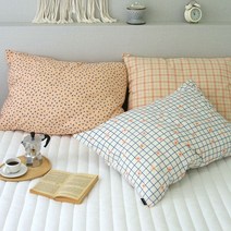 [천삼백케이] [바이지미] 스위트 룸 순면 베개커버-2style-50x70(커버만)