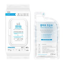 물따로 무방부제 물티슈 오리지날-고급형 캡형 (40매/12set), 선택완료, 단품없음