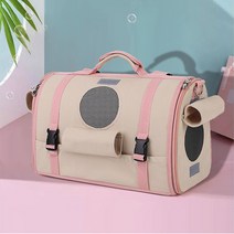 YOUPAN 반려동물 이동가방 이동 백팩 고양이 강아지 가방, 베이지