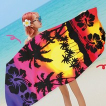 비치타올 대형 150x70cm 친환경 극세사비치타올, 선셋