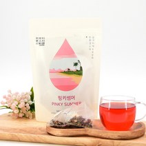 피부에좋은차 핑키썸머 20티백/오미자 히비스커스 스테비아 블랜딩 허브티, 20개입