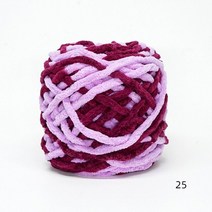 자이언트얀 뜨개질 98±3g(45야드) 6mm 폭 100 아크릴 혼방 셔닐 얼음 원사 손 필링 방지 정전기 방지 친환경., 25