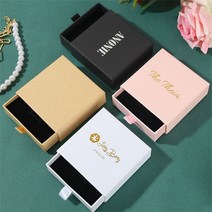 맞춤형 로고 종이 보석 상자 선물 포장 프린팅 귀걸이 목걸이 팔찌 100 개/로트, 02 Box Add Foil logo, 02 12x8x3cm