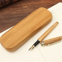 서후네 고급스러운 만년필 보관 우드케이스 파우치, 1개, 로즈