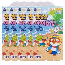 뽀로로 아이스겔밴드 보습형, 18매입, 5개
