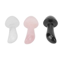 버섯 옥 마사지 도구 혈액 순환 괄사 스톤 남성, 03 WHITE