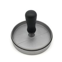 수동 원형 햄버거 고기 프레스 알루미늄 합금 비 스틱 코팅 커틀릿 금형 쇠고기 그릴 버거 패티 메이커 주방 도구, 러시아, Black Handle, 러시아