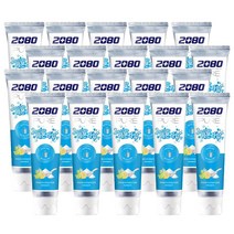 2080 퓨어 베이킹소다 싱그러운 레몬라임향 치약 125g, 20개