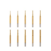 TOP 10Pcs CNC Machine Router Bit PCB Carbide End Mill Tool Cutting Milling Cutters Kit, 03 3.175*2*4