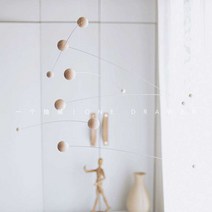 우드 장식 소품 모빌 인테리어, DIY 재료 패키지