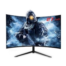 15인치터치모니터 15인치 모니터 휴대용 소형 27 인치 곡선 게이머 lcd 75hz, 검은색