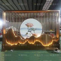 인테리어 철제 파티션 호텔 야외 안뜰 금속 조경 조명 배경 사무실 스테인레스 스틸 산 화면 장식, 1.사이즈 맞춤형