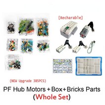 새로운 385Pcs 벽돌 부품 WeDo 3.0 로보틱스 구성 빌딩 블록 적합 줄기 2.0 코어 세트 기술 교육 DIY 완구, 02 CP00058-SetB-N