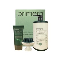 프리메라 그린티 바이옴 스칼프 쿨링 샴푸 리미티드 세트 대용량 1000ml 두피 브러쉬