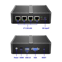 미니pc 팬리스 미니 PC 4 인텔 2.5G LAN 스위치 셀러론 J4125 4x2500M i225 Nic 미니 라우터 서버 ESXI HD-, 01 pfSense_01 미국, 03 8GB DDR4 256GB SSD
