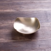 광명유기 방짜 사각찬기, 14cm