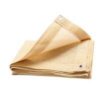 SOOFAM 사각 정원 옥상 그늘막 다육식물 썬쉐이드 차광막 차양막 햇빛 가리개 베이지, 4*6m