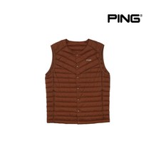 핑골프남성 헝가리 구스 경량 다운 내피 베스트_P11293JV904_BR, 110, BR