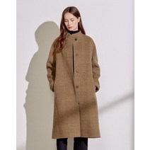 21FW 카키 체크 울캐시미어혼방 코트 DLCO1DH07K1