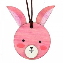 어린이만들기 내가만든나무목걸이(토끼) 초등 어린이집 교구 DIY, 단품