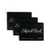 PaperPhant 블랙 프리미엄지 (180g) 스케치북 3권 세트 (Black), 40페이지 (총 120페이지)