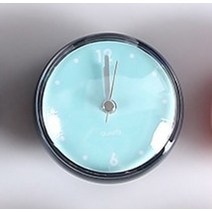 벽시계추천 이케아벽시계 한글시계 벽걸이전자시계 무타공시계 별걸이디지털시계 미니 흡입 컵 방수 욕실 시계 크리 에이 티브 원형 작은 시계 주방 욕실 벽 마운트 유리 벽 시계 시계, 3인치, C05