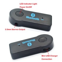 차량오디오 2인 1 무선 블루투스 음악 오디오 5.0 수신기 3.5mm 스트리밍 자동 A2DP 헤드폰 AUX 어댑터, 한개옵션0