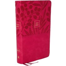 Nkjv Reference Bible Personal Size Large Print Leathersoft Pink Red Letter Edition Comfort Pri... Imitation Leather, Thomas Nelson