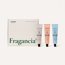 더블유드레스룸 퍼퓸 핸드크림 30ml 3개입 세트, 프라간시아 핸드크림 30ml 3개입