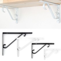 선반받침대 S자선반대2005 지지대(블랙 백색), 1.선반대2005 S자블랙(140x95mm)